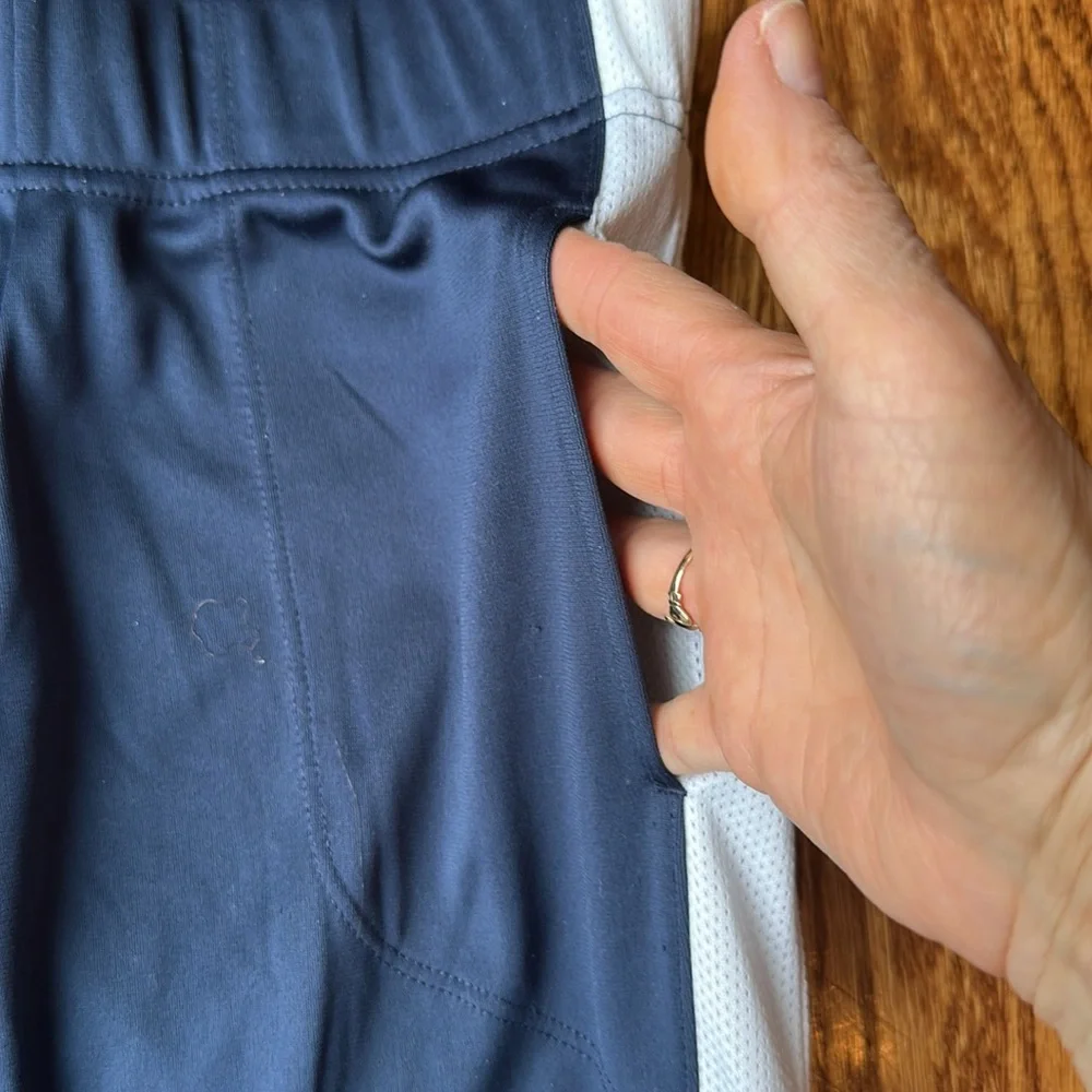 Kids Nike Dri-Fit Navy and White Athletic Pants, Size Small